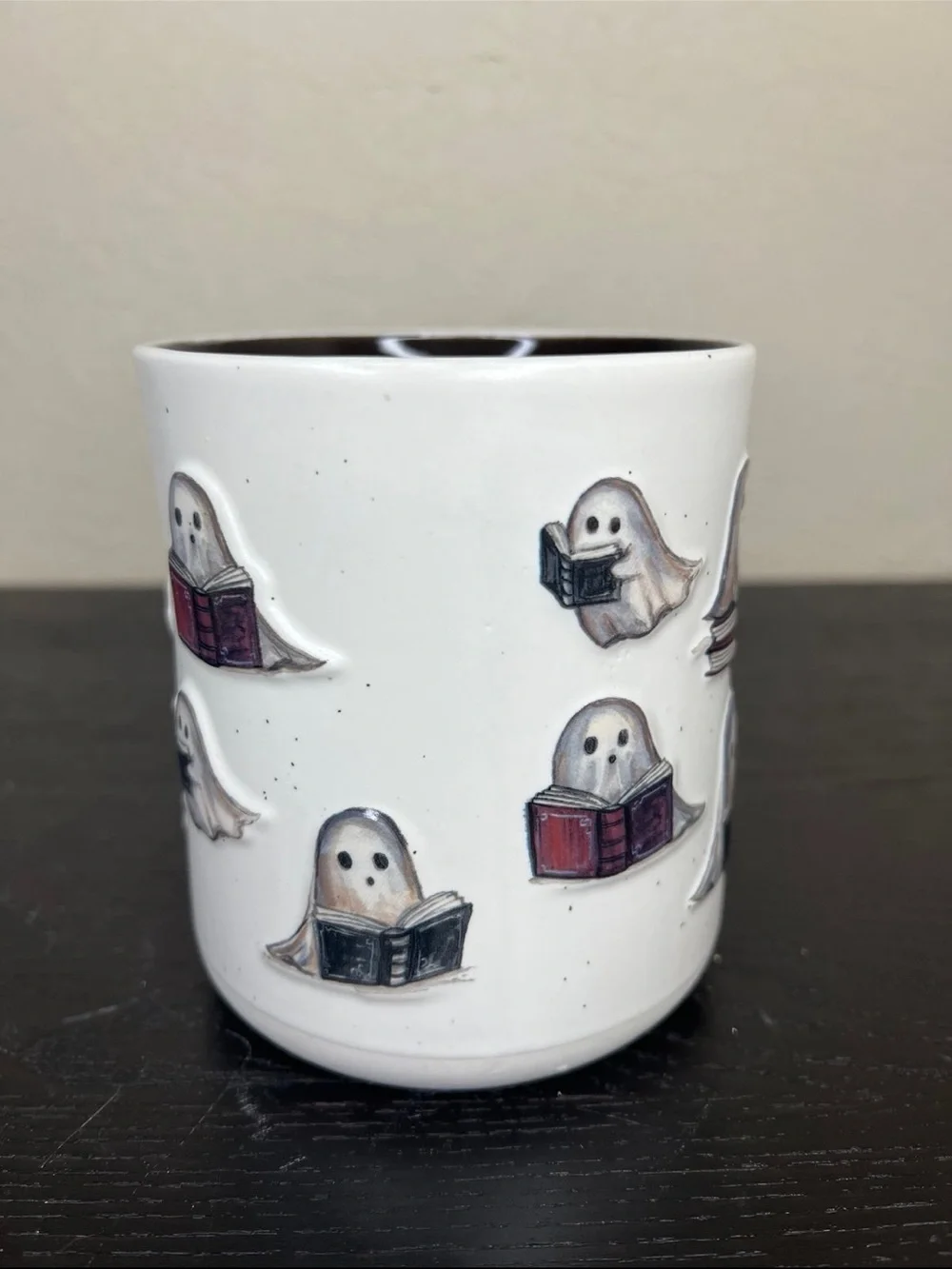 NEW Cobwebs & Cauldrons Halloween Ghosts & Books Mugs Set of 2